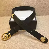 gucci buckle Ceinture guccissima gg black flower